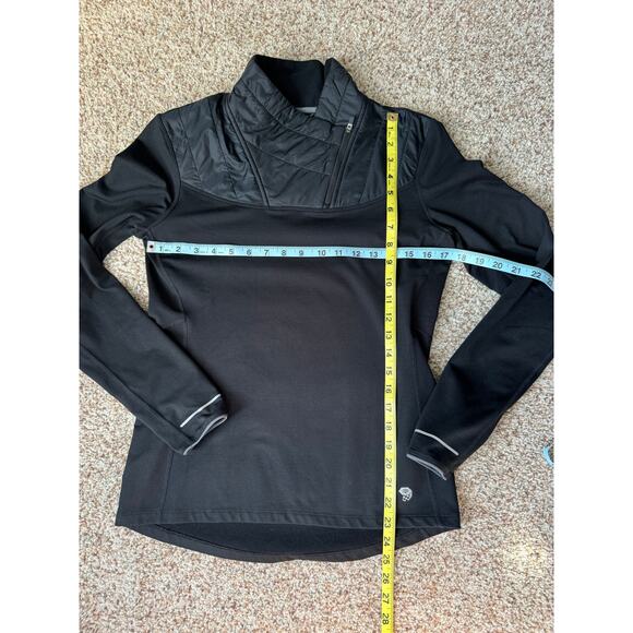 MOUNTAIN HARDWEAR insulated Pullover 1/4 zip fleece Jacket, small, Black - Picture 3 of 10